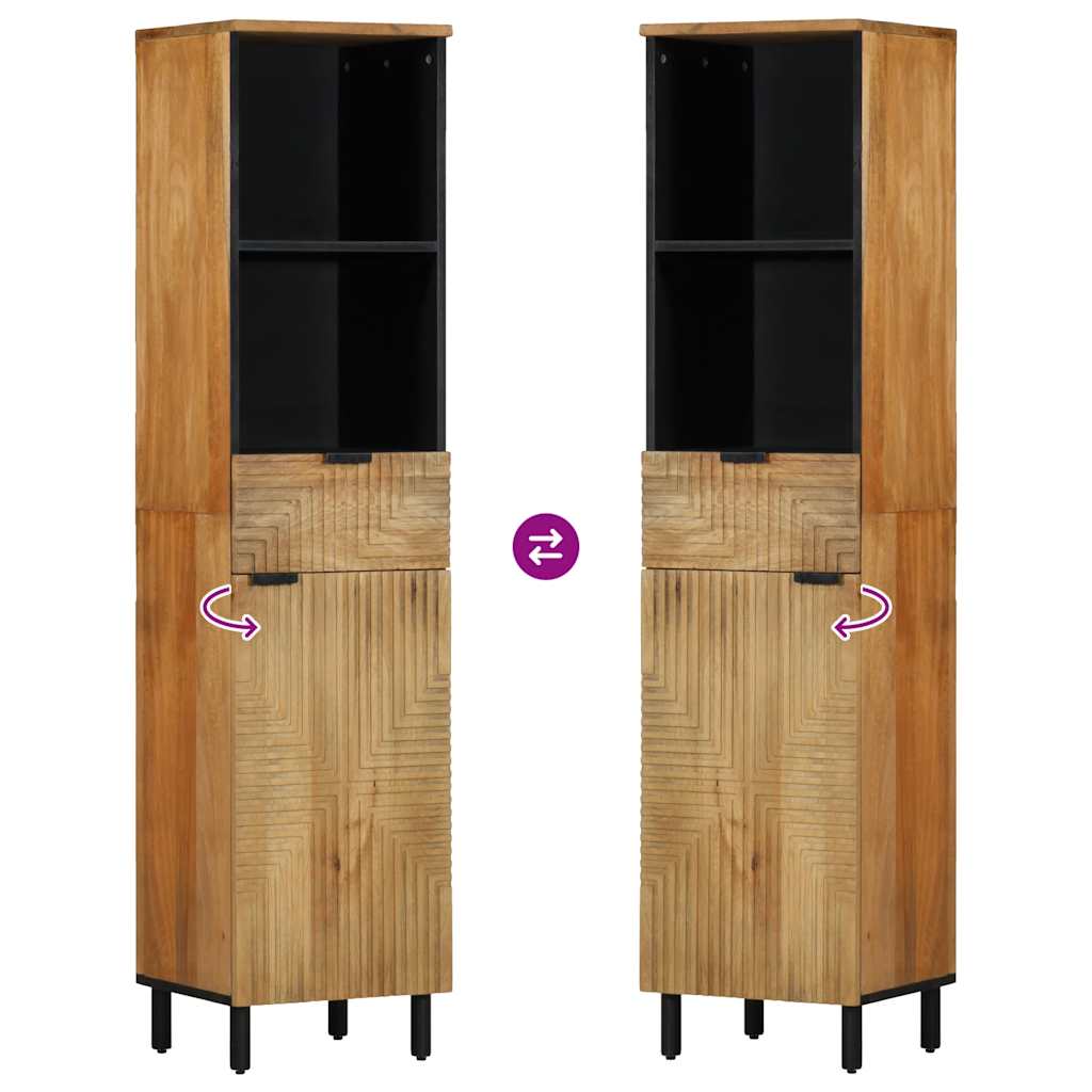 Armario auxiliar Bolsero 1 armario + 1 cajón + 2 compartimentos natural 160x38x33 cm reversible