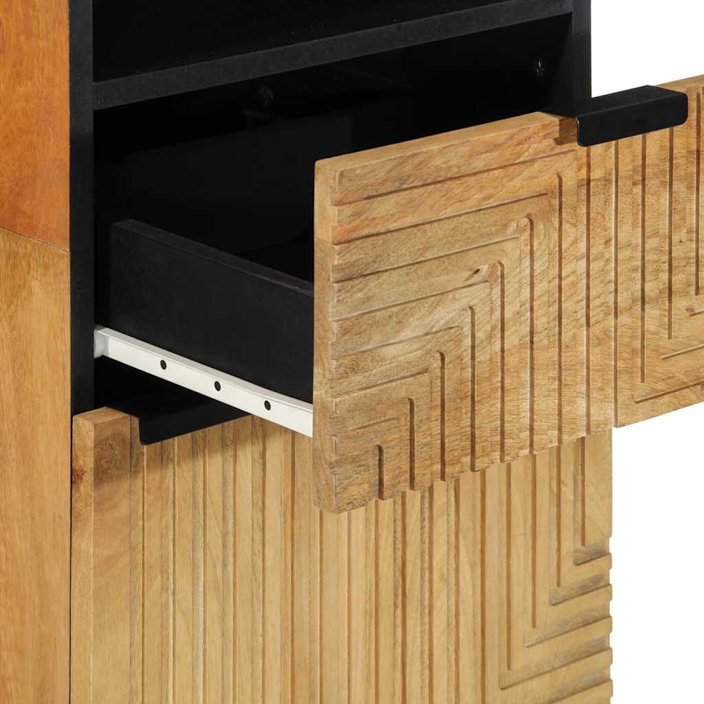 Armario auxiliar Bolsero 1 armario + 1 cajón + 2 compartimentos natural 160x38x33 cm detalle