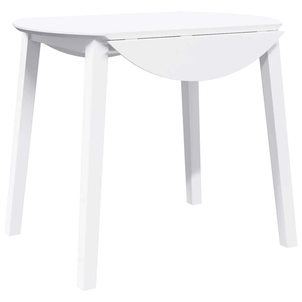 Mesa de comedor Zedro extensible blanco 74x90x90-55 cm fondo blanco