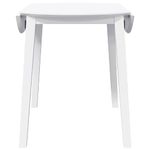 Mesa de comedor Zedro extensible blanco 74x90x90-55 cm