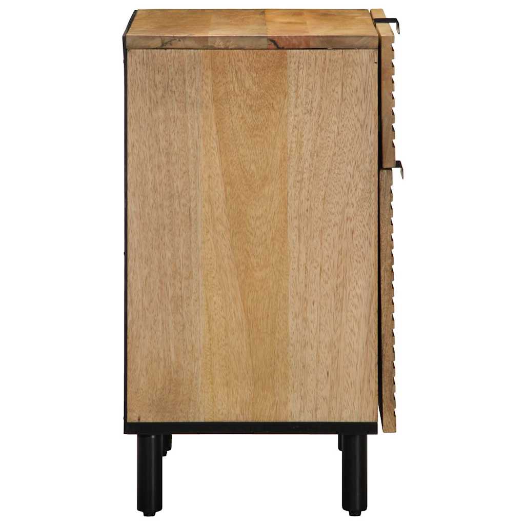 Mesita de noche Morganita 1 cajón + armario natural 60x50x33 cm lateral