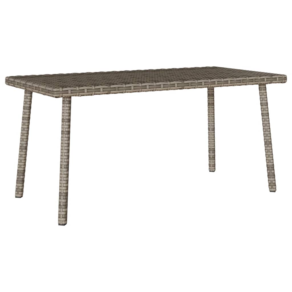 Mesa baja de jardín Turix diseño fijo gris 37x80x40 cm