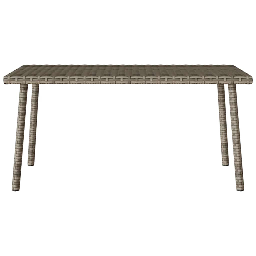 Mesa baja de jardín Turix diseño fijo gris 37x80x40 cm frontal