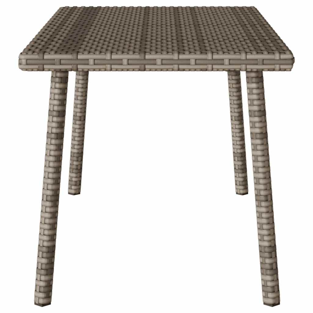Mesa baja de jardín Turix diseño fijo gris 37x80x40 cm perfil