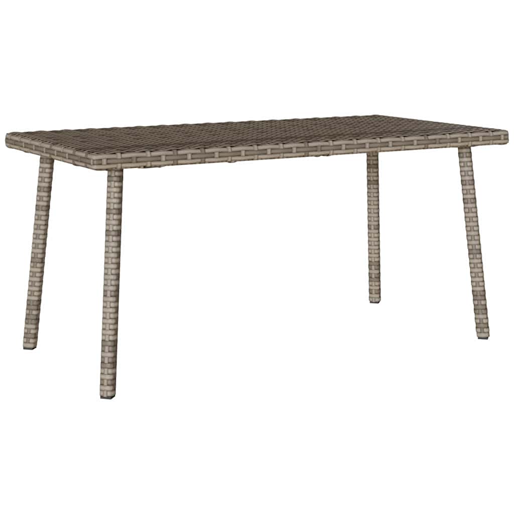 Mesa baja de jardín Turix diseño fijo gris 37x80x40 cm lateral