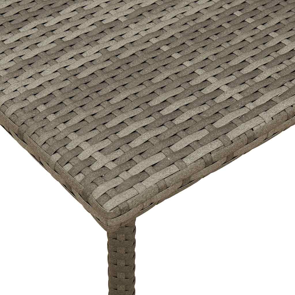 Mesa baja de jardín Turix diseño fijo gris 37x80x40 cm detalle