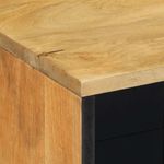 Aparador Malaquita 2 armarios + 2 compartimentos natural 75x80x33 cm detalle