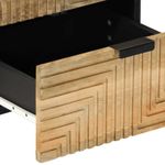 Pack de 2 mesitas de noche Larimar 2 cajones natural 46x40x33 cm interior