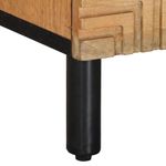 Pack de 2 mesitas de noche Larimar 2 cajones natural 46x40x33 cm patas