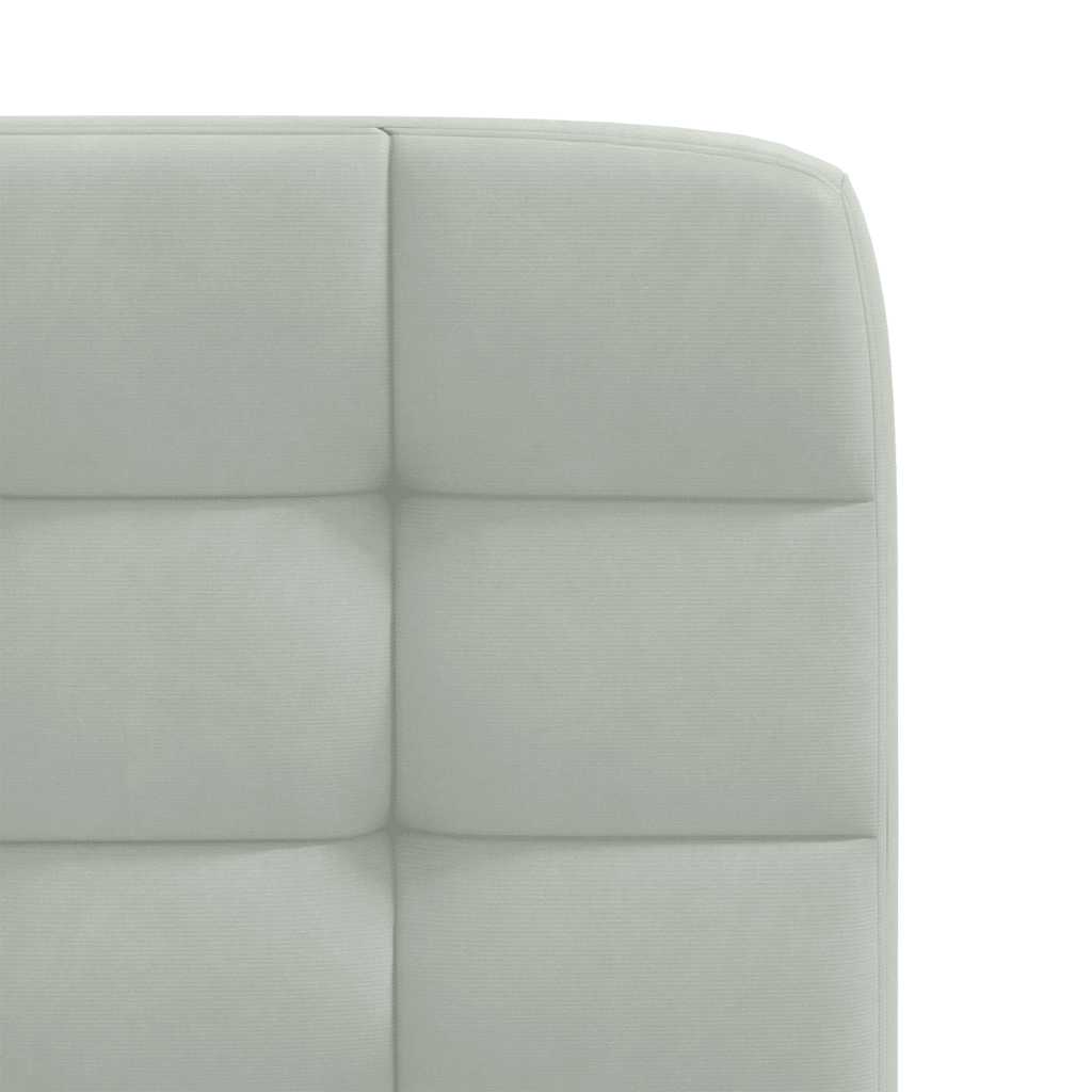 Pack de 2 sillas Ezki acolchadas gris claro 83x45x54 cm acolchado detalle