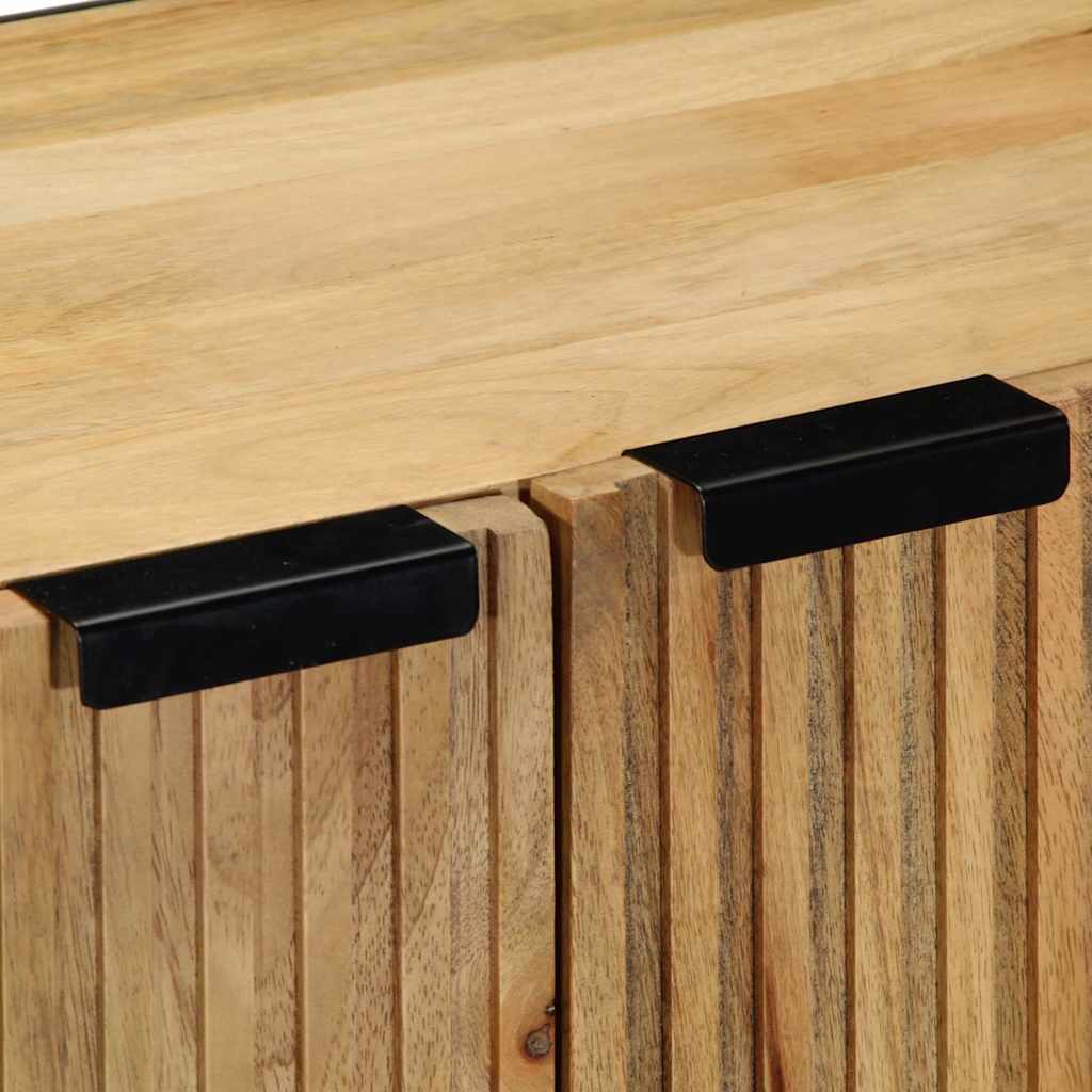 Aparador Pavia armario + 2 compartimentos interiores natural 75x60x33 pomos