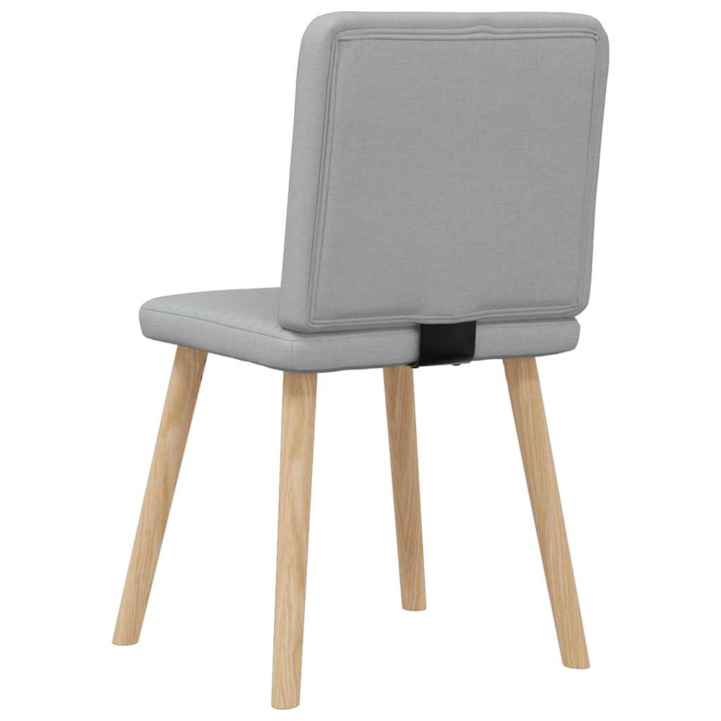Pack de 2 sillas Koika con respaldo acolchado gris claro 86x45x54 cm posterior