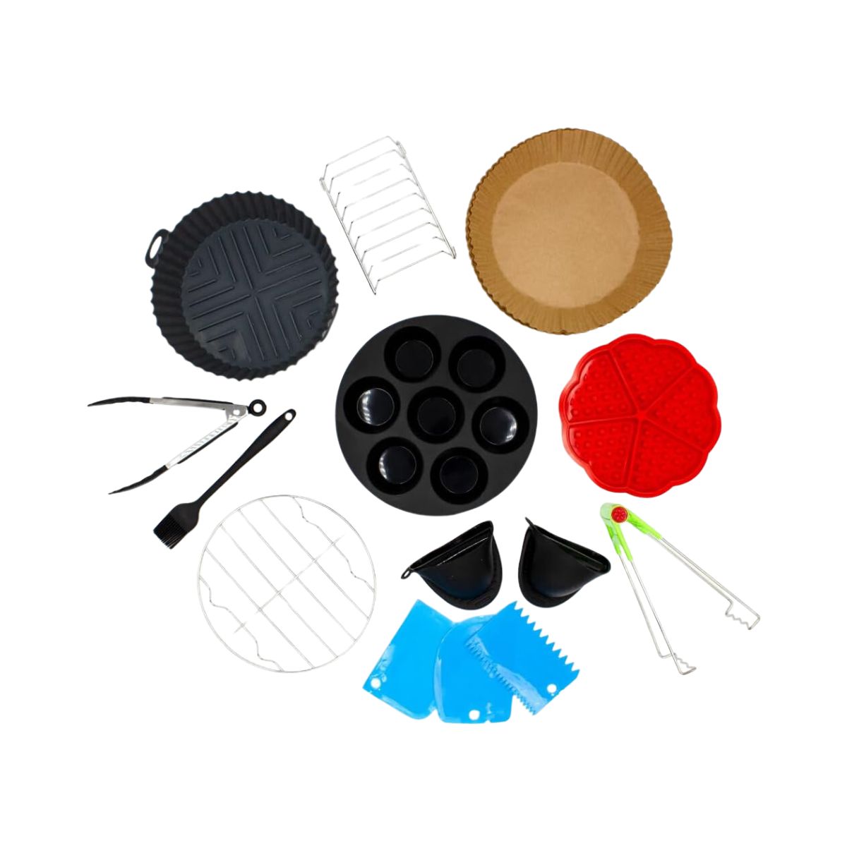 Kit de 13 accesorios freidora de aire Cloen 120 piezas