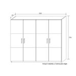 Armario-Monika-4-puertas-cambria-blanco-206x200x56-cm-medidas