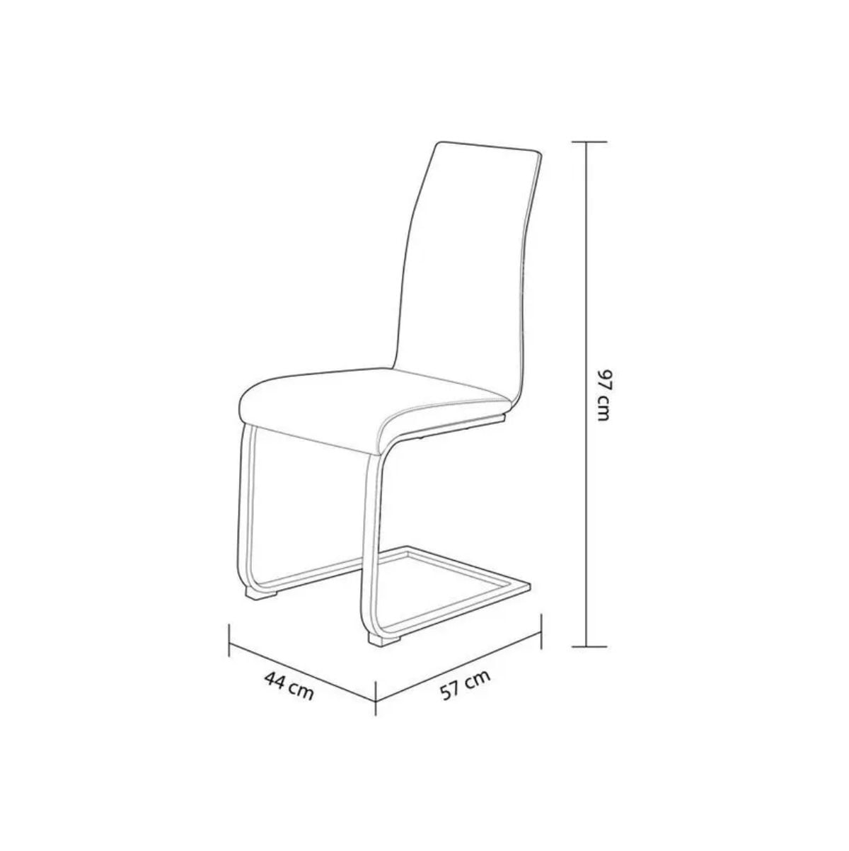 Silla Sensei Uno cambria/negro 97x44x57 cm