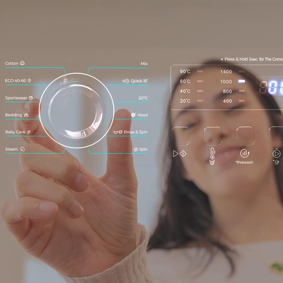 Lavadora-carga-frontal-Cecotec-Bolero-DressCode-7150-7kg-1400-rpm-12-programas-A-blanco-negro-595-cm-programas