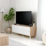 mueble-tv-brooklyn-2-puertas-2-cajones-roble-canadian-blanco-artik-47x130x41-cm-ambientada