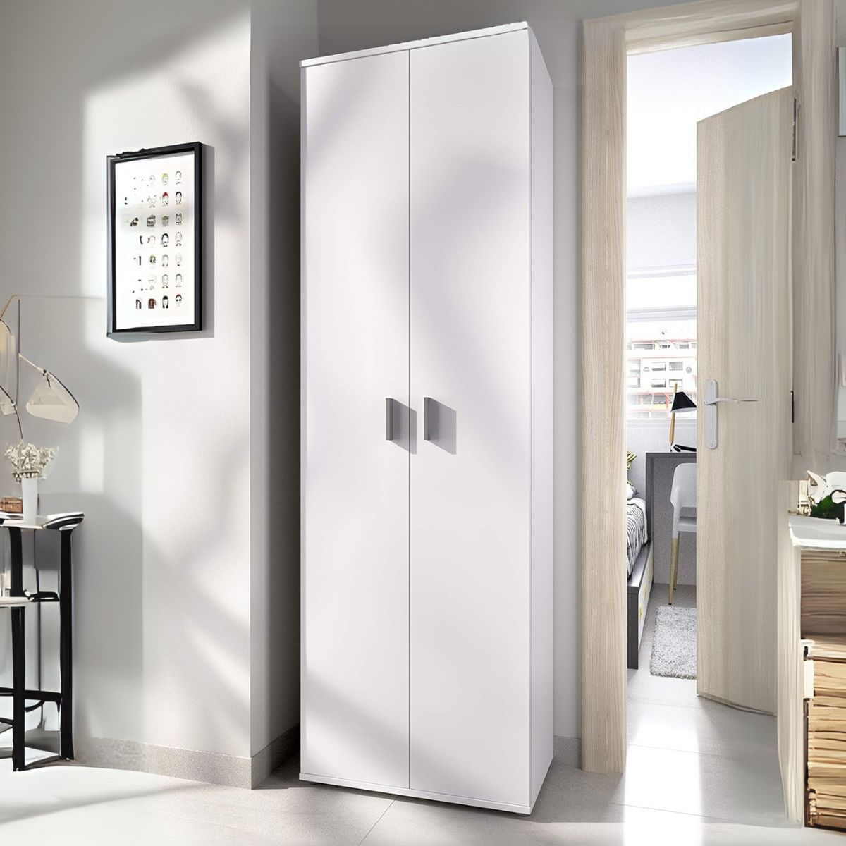 Armario-Use-2-puertas-con-estante-blanco-180x59x37-cm-frontal