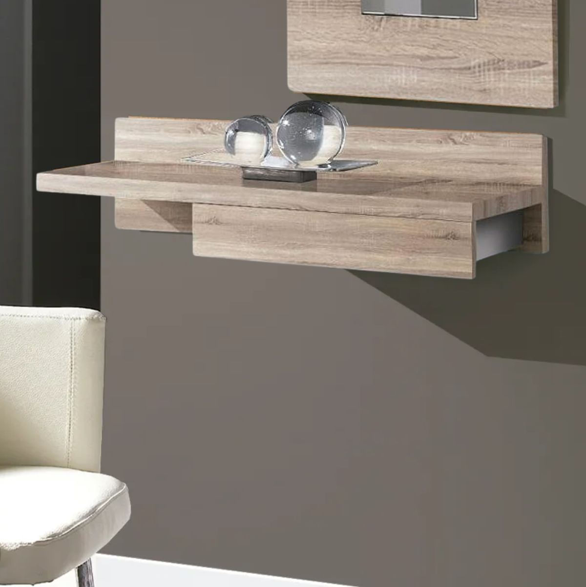 Mueble-recibidor-Lizar-con-cajon-diseño-mural-cambria-20x70x28-cm-ambientada
