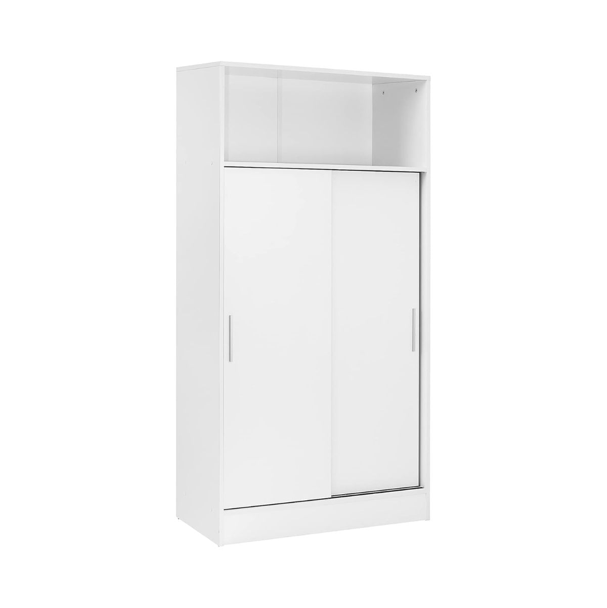 Armario auxiliar Egun puertas correderas blanco 156,5x81,5x38 cm cerrado