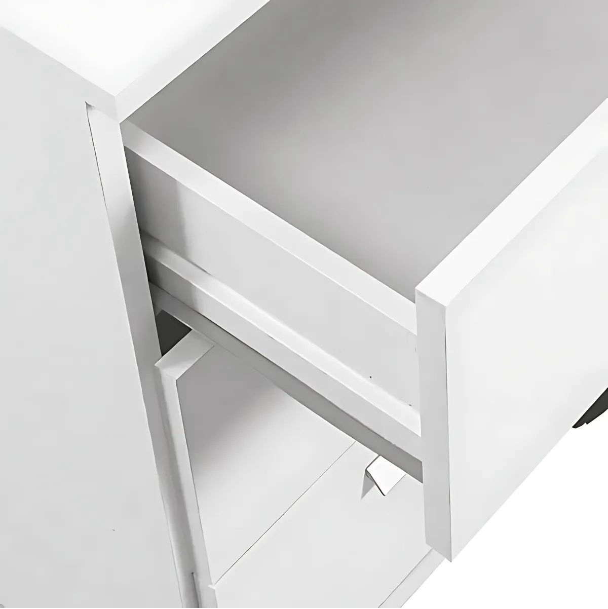 Cajonera Gabon 3 cajones con ruedas blanco 67,5x41,6x35 cm detalle
