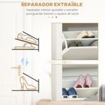 Zapatero-Carmen-Homcom-2-cajones-abatibles-blanco-natural-80x72x26-cm