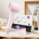 Secador de pelo 1400W 4 niveles de potencia rosa