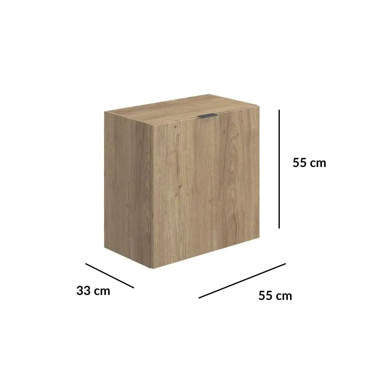 Armario-Italia-puerta---1-estante-marron-55x55x33-cm