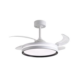 Ventilador de techo Akran Bel Air 72W 4 aspas retráctiles con luz LED Ø108 cm