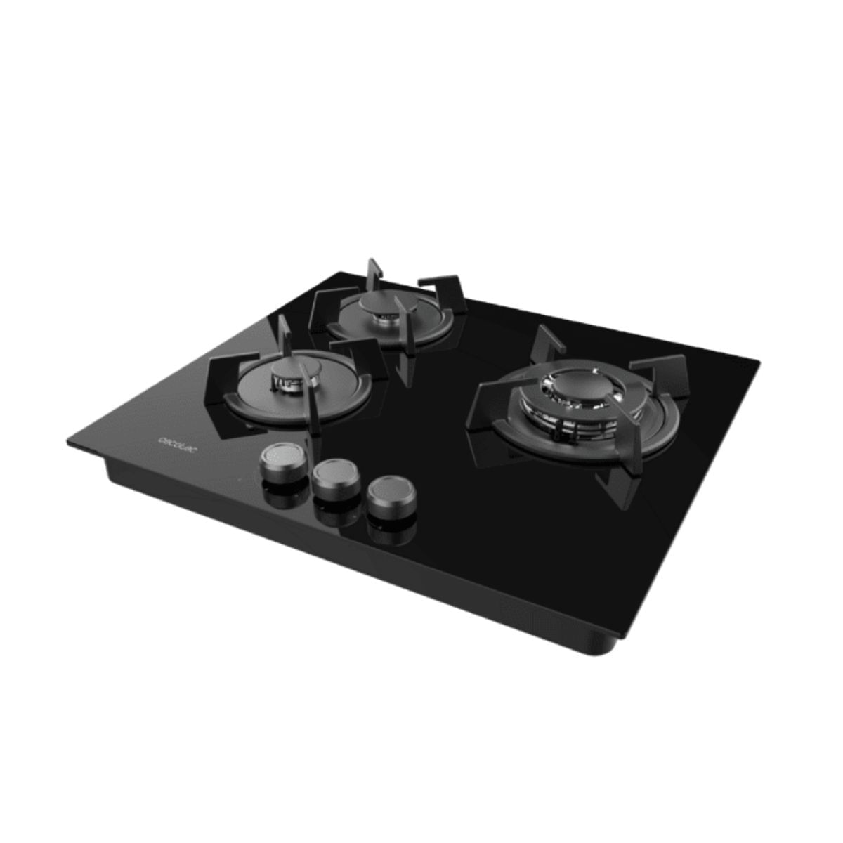 Placa-de-gas-Bolero-Squad-G-3200S-Glass-Black-3-fuegos-encendido-electrico-negro-58-cm