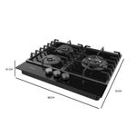 Placa-de-gas-Cecotec-Bolero-Squad-G3200F-Glass-Black-6250W-3-fuegos-58-cm-negro