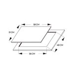 Placa-de-gas-Cecotec-Bolero-Squad-G3200F-Glass-Black-6250W-3-fuegos-58-cm-negro