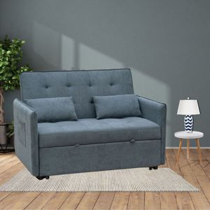 Sofá cama Bilbao 2 plazas cojines + bolsillos 96x135x87 cm