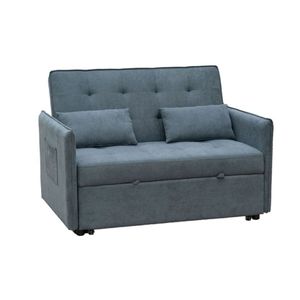 Sofá cama Bilbao 2 plazas cojines + bolsillos 96x135x87 cm