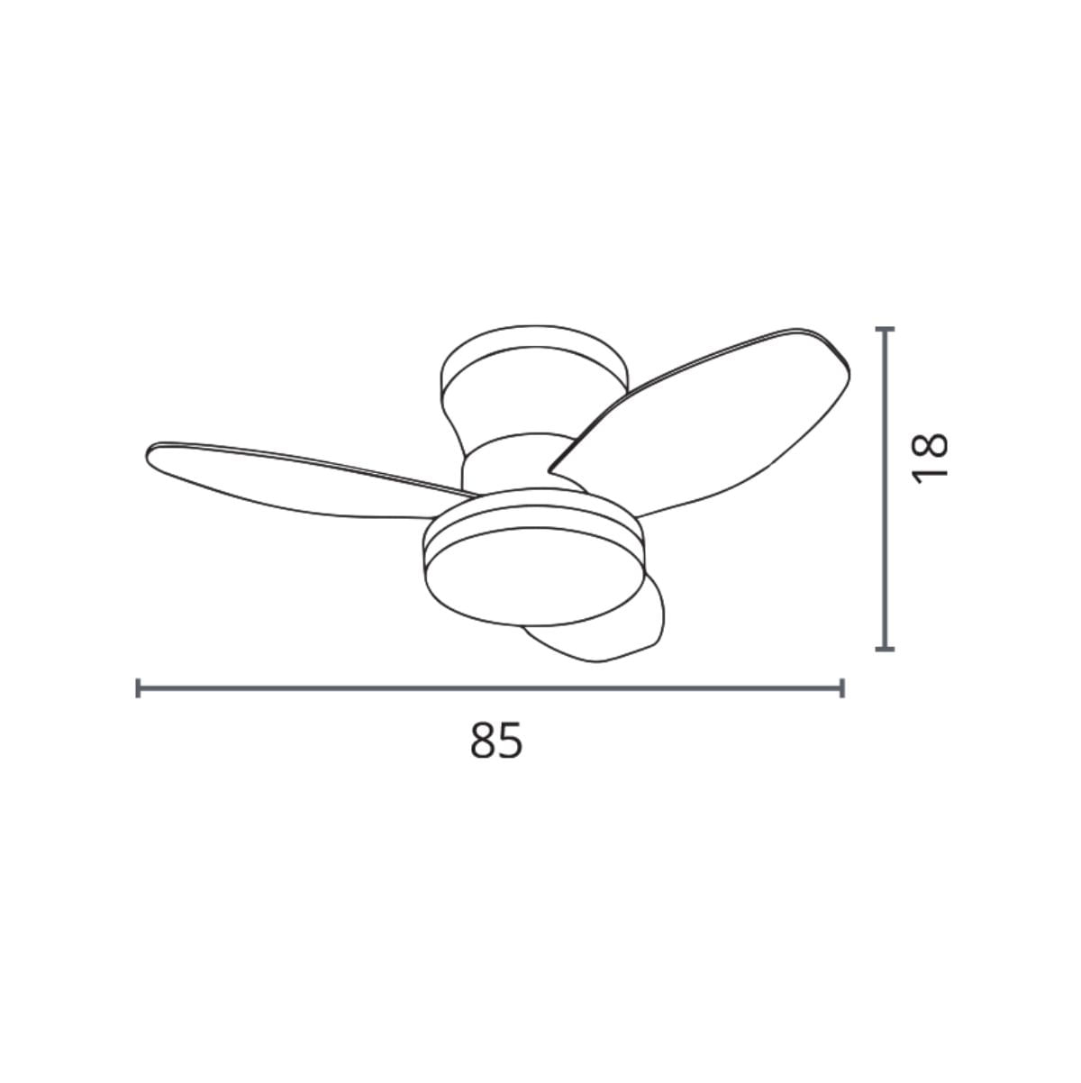 Ventilador-de-techo-Tauro-Bel-Air-48W-3-aspas-con-luz-LED-blanco-Ø85x18-cm-medidas