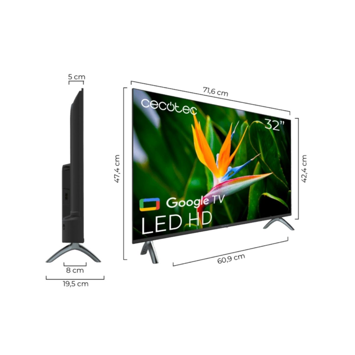 Televisor-Smart-TV-Cecotec-A4-series-ALH40032S-32---FULL-HD-Android-11-E-negro