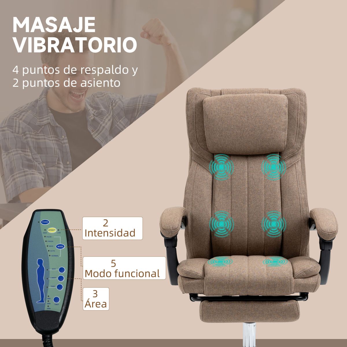 Silla-de-oficina-Soft-reclinable---6-puntos-de-masaje---reposapies-retractil-105-113x65x61-cm