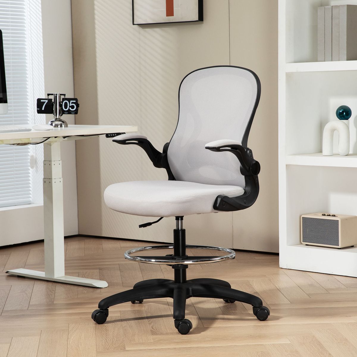 Silla-de-oficina-Mike-altura-regulable---soporte-lumbar---reposapies-blanco-102-122x59x65-cm-