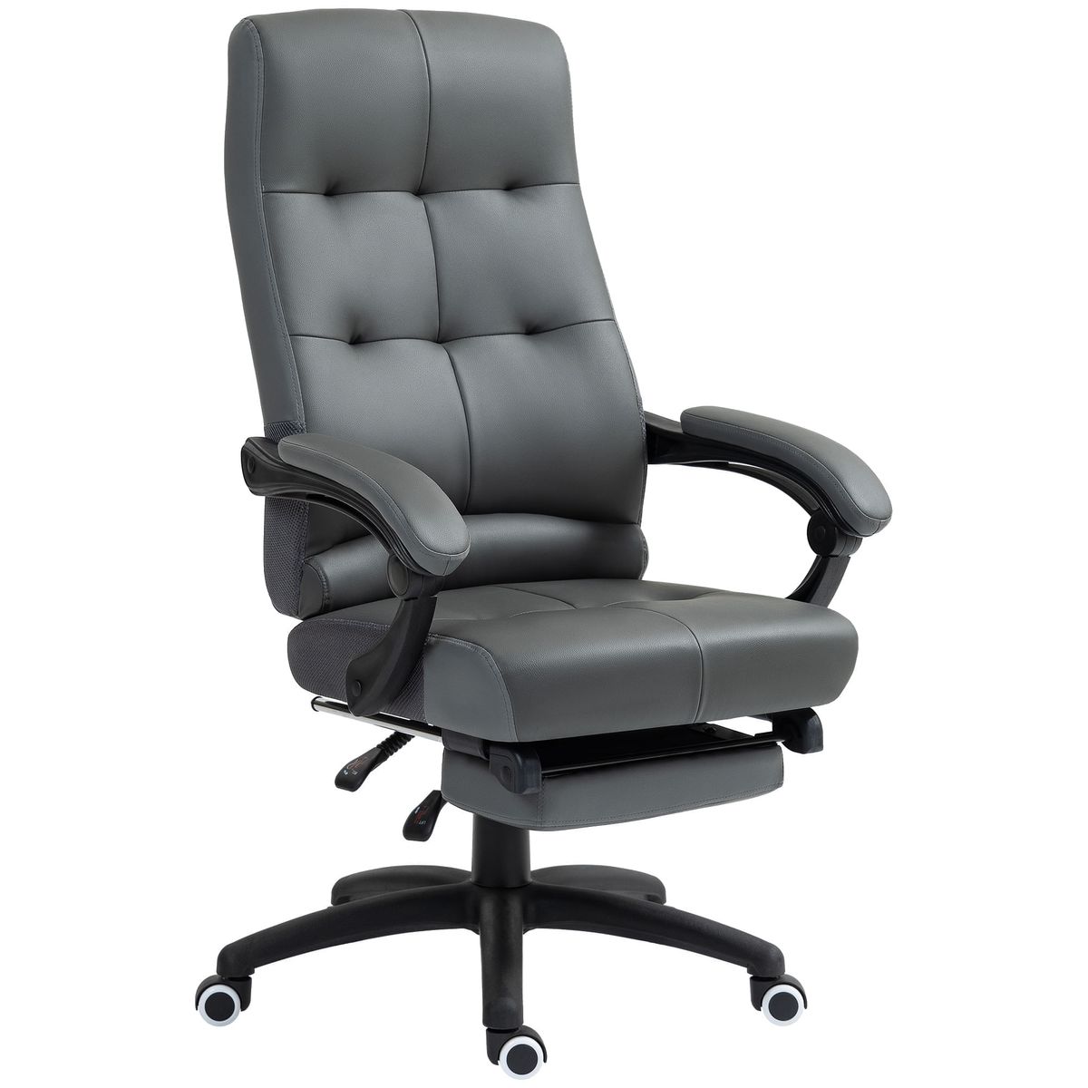 Silla-de-oficina-Classic-Vinsetto-altura-ajustable---reclinable---reposapies-retractil-gris-oscuro-118-125x65x65-cm