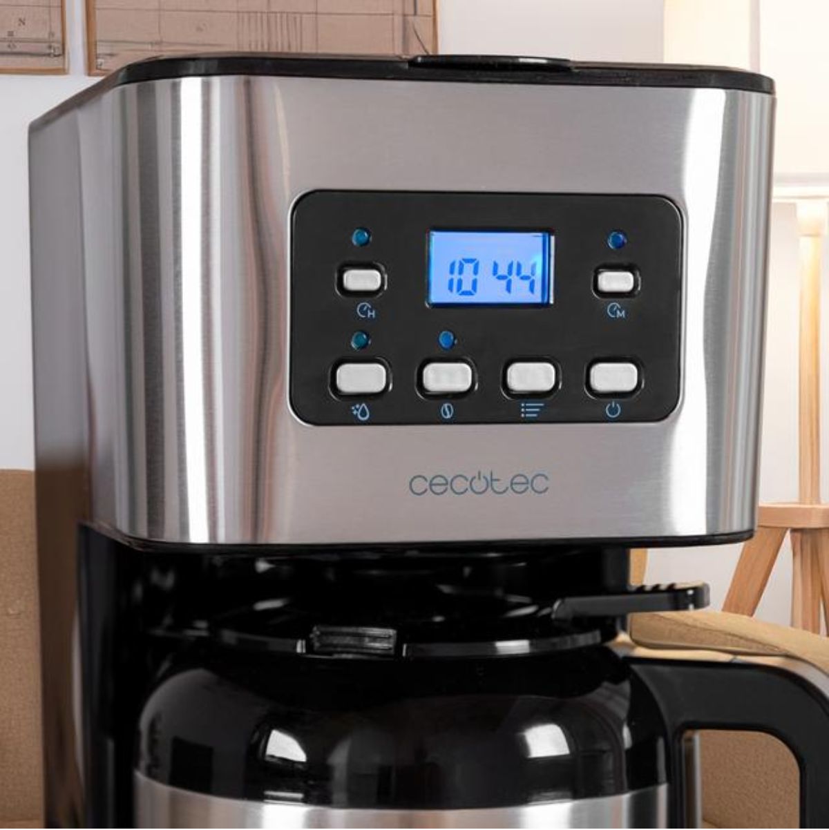 Cafetera-de-goteo-Cecotec-Coffee-66-Drop---Thermo-Time-10-tazas-acero-inoxidable-pantalla