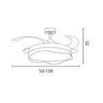 Ventilador-de-techo-Olas-Bel-Air-72W-4-aspas-retractiles-con-luz-LED-negro-Ø108-cm-medidas