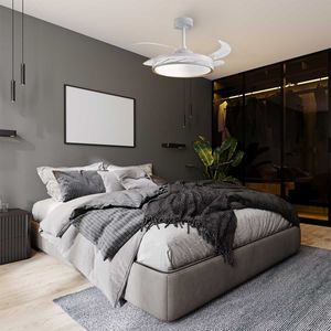 Ventilador de techo Riga Bel Air 72W 4 aspas retráctiles con luz LED Ø108 cm