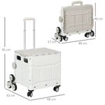 Carrito-multiusos-Roller-Homcom-35L-plegable-blanco-95x43x48-cm-