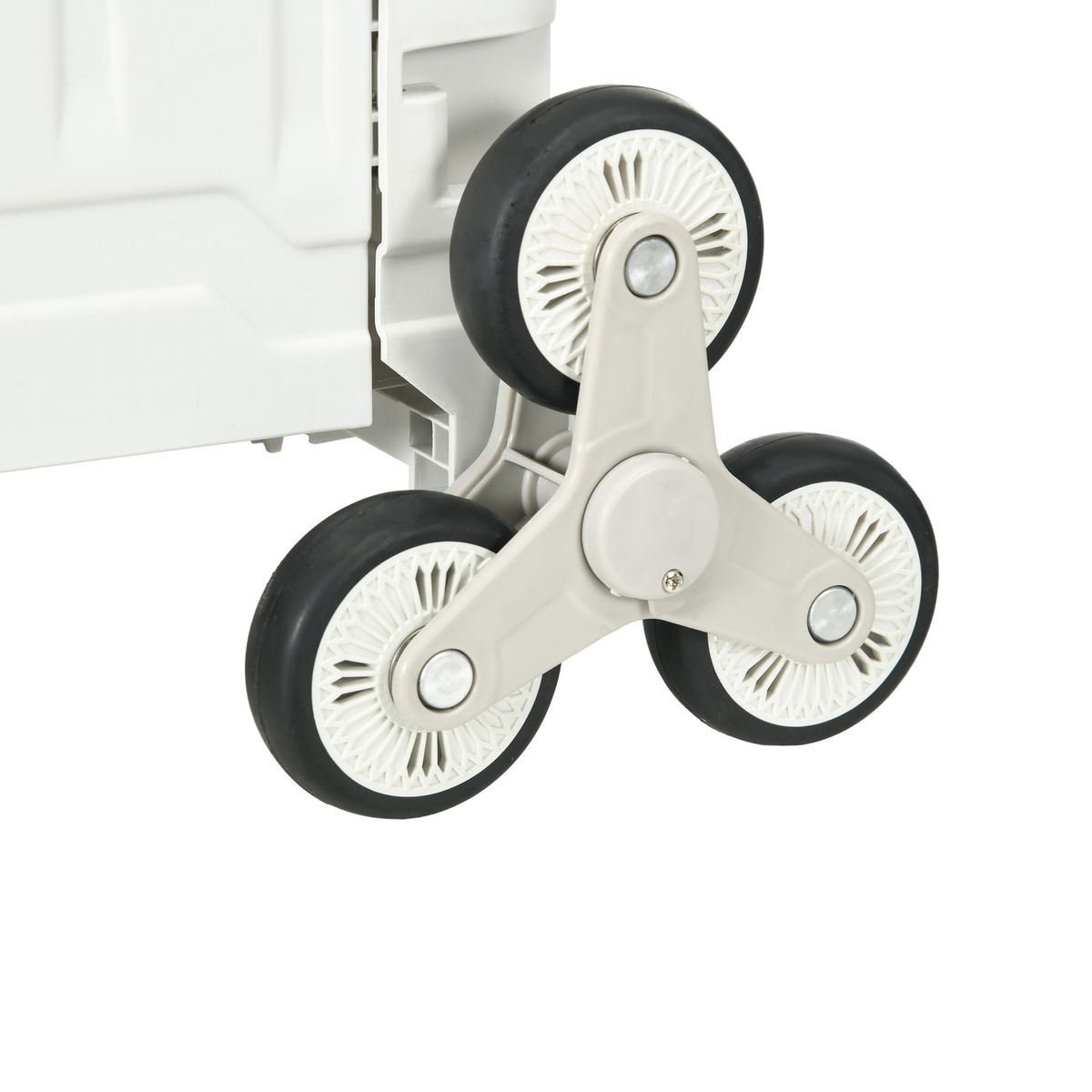 Carrito-multiusos-Roller-Homcom-35L-plegable-blanco-95x43x48-cm-