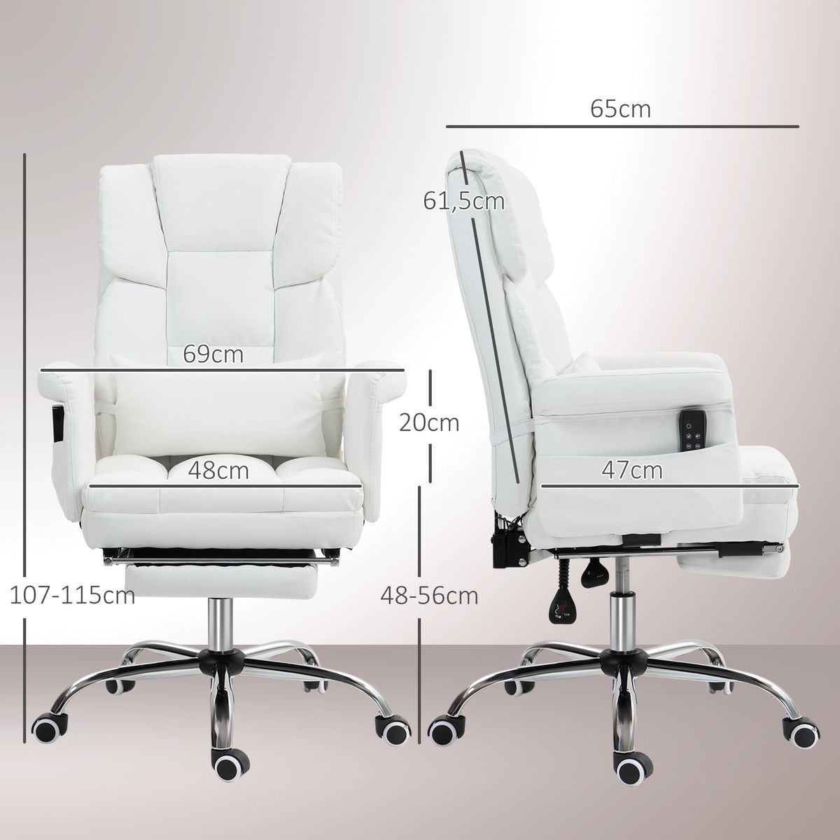 Silla-de-oficina-Confort-Homcom-reclinable---6-puntos-de-masaje---reposapies-retractil-blanco-107-115x69x65-cm
