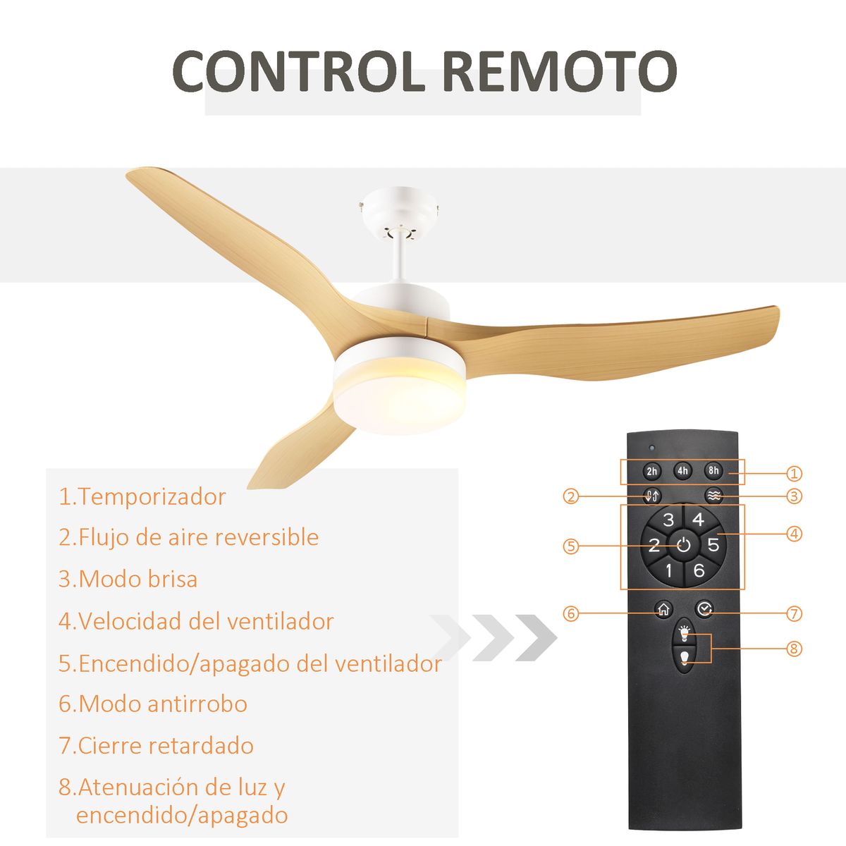 Ventilador-de-techo-Rafia-Homcom-205-W-3-aspas-reversibles-blanco-natural-Ø132-cm