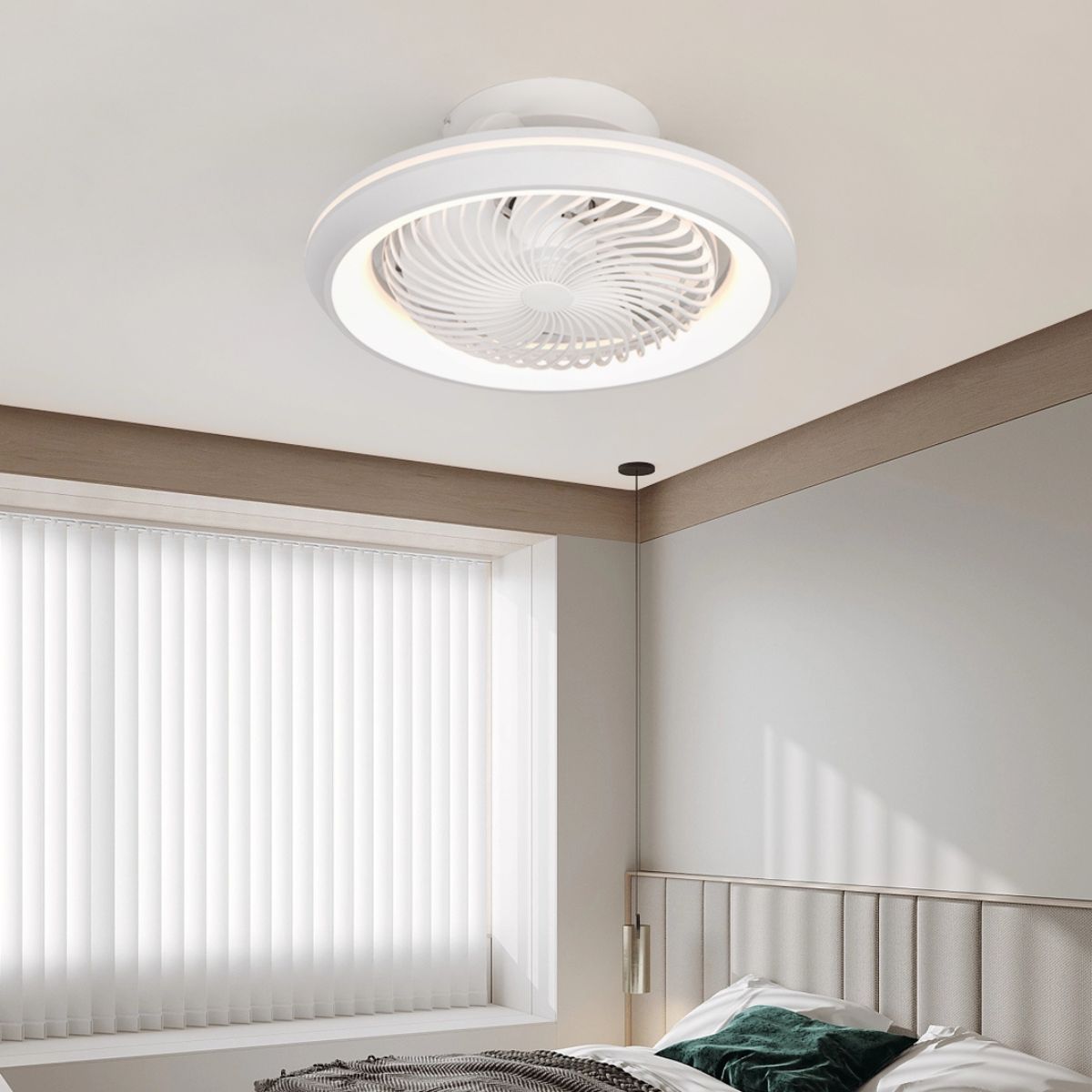 Ventilador-de-techo-Osciland-luz-LED-cabezal-giratorio-blanco-Ø55-cm-