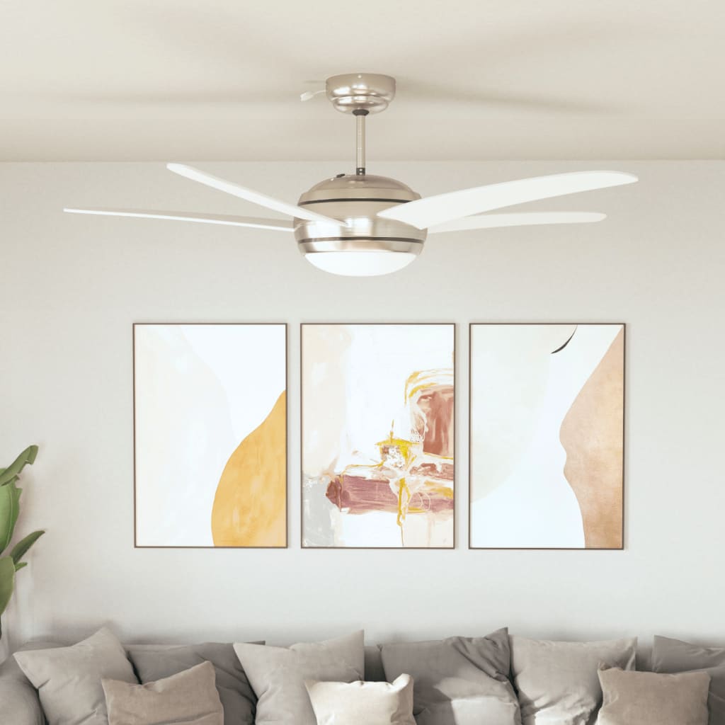 Ventilador-de-techo-Vega-con-lampara-blanco-Ø128-cm-animada