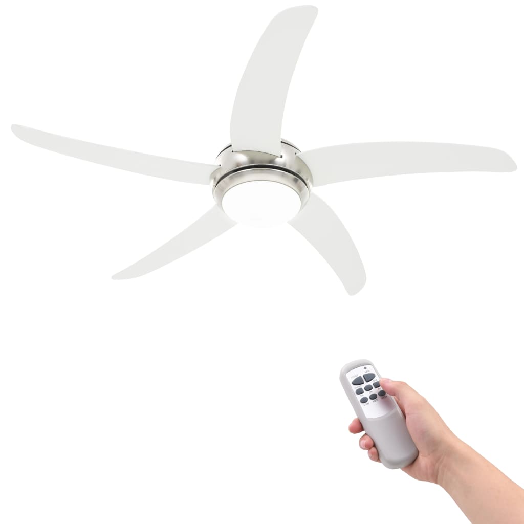 Ventilador-de-techo-Vega-con-lampara-blanco-Ø128-cm-fondo-blanco