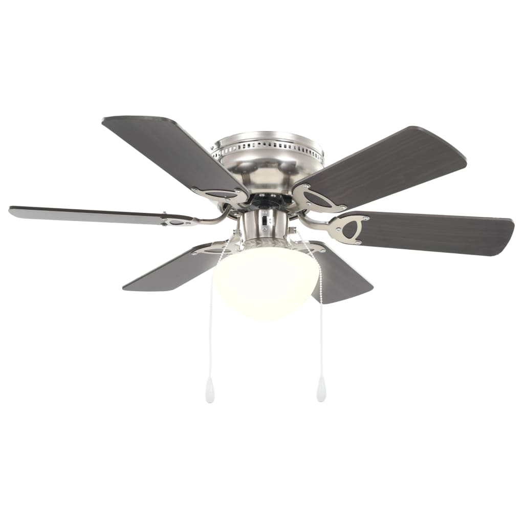 Ventilador-de-techo-Kugo-con-lampara-marron-oscuro-Ø82-cm-lateral